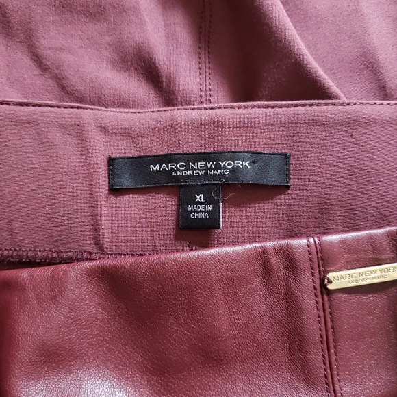 Marc New York Faux Leather Skirt NWOT - Picture 3 of 5
